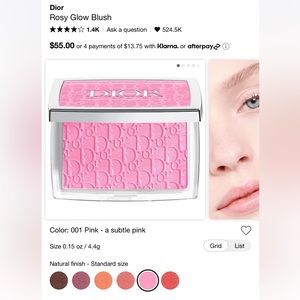 NEW Dior Rosy glow blush